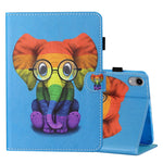 Coloured Drawing Stitching Horizontal Flip Leather Case with Holder & Card Slot & Sleep / Wake-up Function, For iPad mini 2024 / mini 6