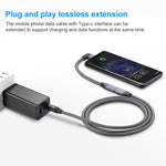 100W USB-C / 타입-C 엘보우 남성형 to USB-C / 타입-C 여성형 풀기능 데이터 연장 케이블, 0.2m, 0.5m, 1m, 1.5m
