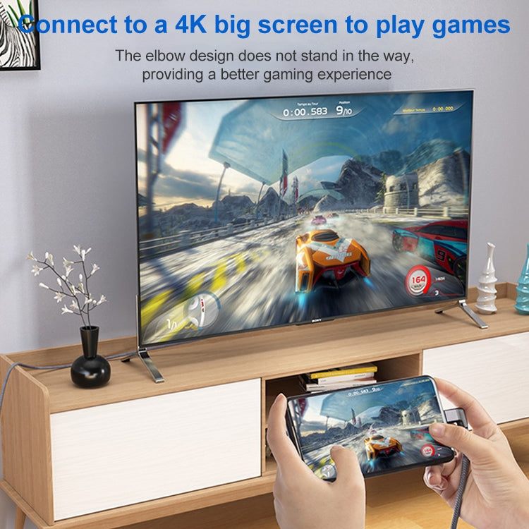 100W USB-C / 타입-C 엘보우 남성형 to USB-C / 타입-C 여성형 풀기능 데이터 연장 케이블, 0.2m, 0.5m, 1m, 1.5m