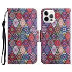 Painted Pattern Horizontal Flip Leather Case with Holder & Card Slot & Wallet, For iPhone 13 Pro Max, For iPhone 13 Pro, For iPhone 13