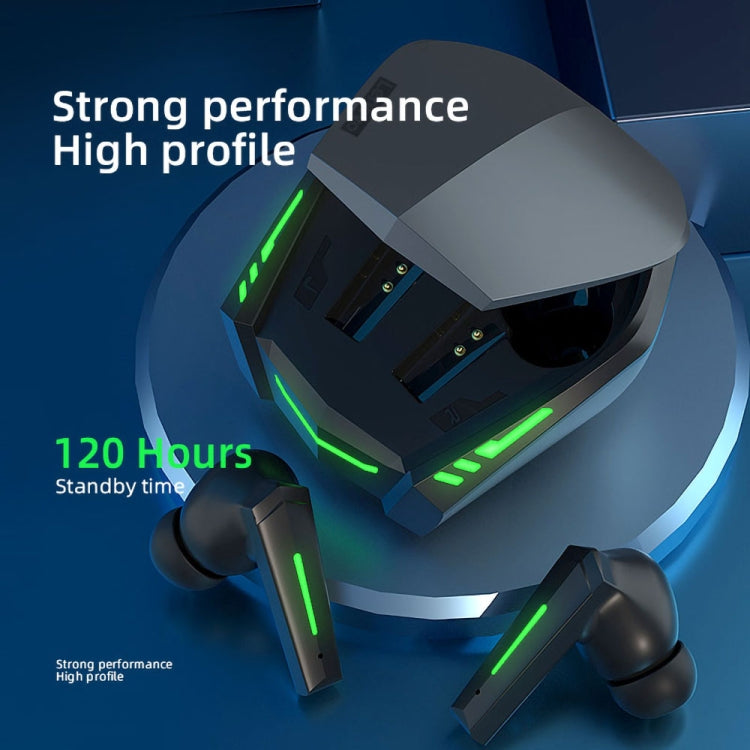 오리지널 Lenovo XT80 TWS 게임 / 음악 듀얼 모드 블루투스 이어폰, 브리딩 라이트 & 충전 박스 포함