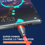 ADC-001 3A USB to 8 핀 위브 고속 충전 데이터 케이블, 1m 8 핀, 2m 8 핀
