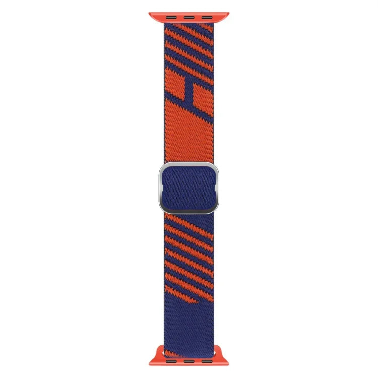 투톤 나일론 꼬임 교체 손목 스트랩 시계줄, 애플 워치 시리즈 7 41mm / 6&SE&5&4 40mm / 3&2&1 38mm, 7 45mm / 6&SE&5&4 44mm / 3&2&1 42mm용