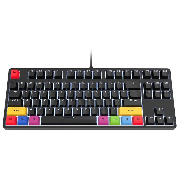 HXSJ L600 87키 USB-C / Type-C 유선 적축 기계식 키보드 쿨 백라이트