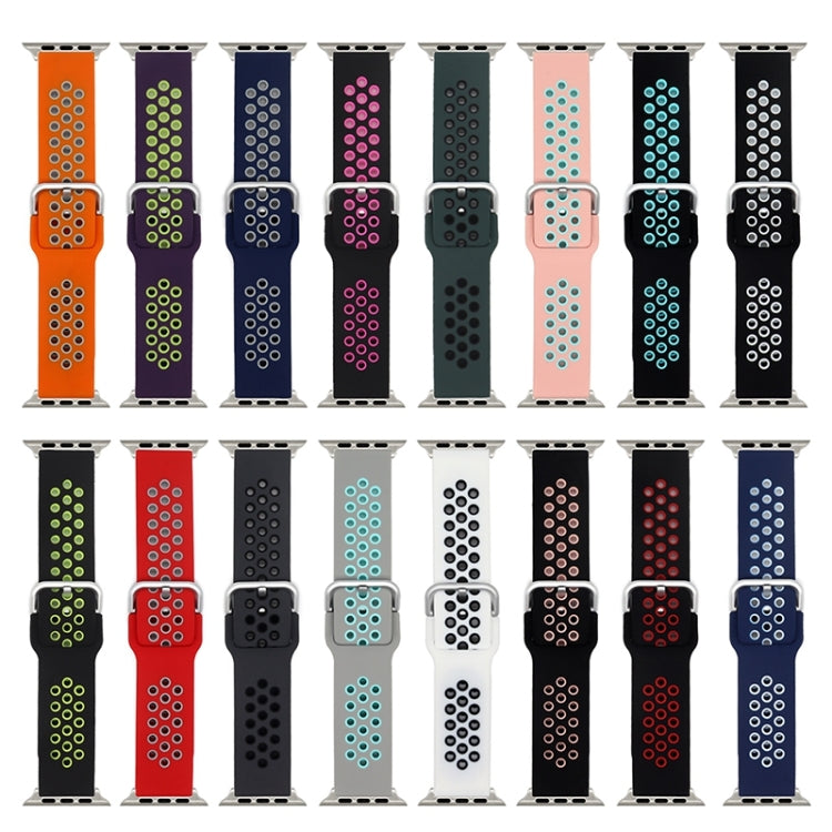 실리콘 교체 스트랩 시계줄, 애플 워치 시리즈 7 41mm / 6&SE&5&4 40mm / 3&2&1 38mm, 7 45mm / 6&SE&5&4 44mm / 3&2&1 42mm용