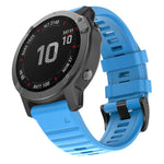 For Garmin Fenix 6 22mm Silicone Smart Watch Replacement Strap Wristband