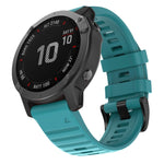For Garmin Fenix 6X 26mm Silicone Smart Watch Replacement Strap Wristband