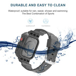 Glacier Transparent TPU Integrated Replacement Strap Watchband, For Apple Watch Series 7 45mm, For Apple Watch Series 7 41mm