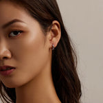 S925 스털링 실버 섬세한 꽃 여성용 귀걸이, 섬세한 꽃
