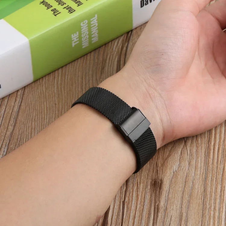이중 안전 버클 밀라노 교체 스트랩 시계줄, Fitbit Charge 4용, 삼성 갤럭시 워치4 40mm/44mm용