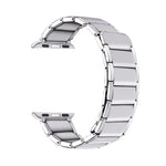 대나무 연결 자석 강철 교체 스트랩 시계줄, 애플 워치 시리즈 7 41mm / 6&SE&5&4 40mm / 3&2&1 38mm, 7 45mm / 6&SE&5&4 44mm / 3&2&1 42mm