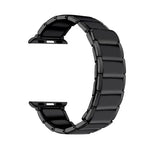 대나무 연결 자석 강철 교체 스트랩 시계줄, 애플 워치 시리즈 7 41mm / 6&SE&5&4 40mm / 3&2&1 38mm, 7 45mm / 6&SE&5&4 44mm / 3&2&1 42mm