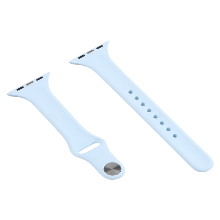 슬림형 실리콘 교체용 시계줄, 애플 워치 시리즈 7 41mm / 6&SE&5&4 40mm / 3&2&1 38mm용