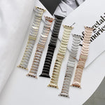번개 모양 스테인리스 스틸 교체용 시계줄, 애플 워치 시리즈 7 41mm / 6&SE&5&4 40mm / 3&2&1 38mm, 7 45mm / 6&SE&5&4 44mm / 3&2&1 42mm용