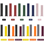 실리콘 자석 일체형 긴 스트랩 시계줄, 애플 워치 시리즈 7 41mm / 6&SE&5&4 40mm / 3&2&1 38mm, 7 45mm / 6&SE&5&4 44mm / 3&2&1 42mm용