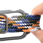 TPU Frame Buckle Braid Integrated Replacement Watchband For Apple Watch Series, 6 & SE & 5 & 4 40mm / 3 & 2 & 1 38mm, 6 & SE & 5 & 4 44mm / 3 & 2 & 1 42mm