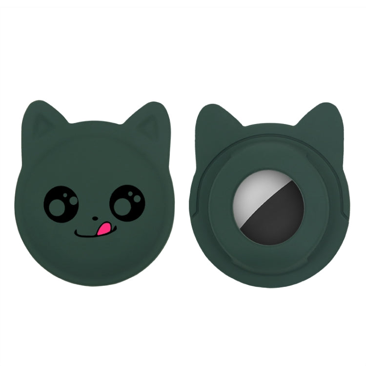 Cute Cartoon Pet Collar Anti-lost Tracker Silicone Case For AirTag 2nd Gen / AirTag 1st Gen, Serious Face, Naughty Smiley, Hanhan Smile, Naughty Smile