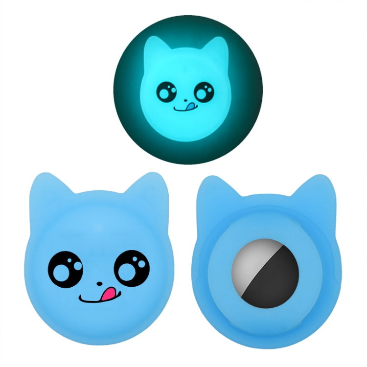 Cute Cartoon Pet Collar Anti-lost Tracker Silicone Case For AirTag 2nd Gen / AirTag 1st Gen, Serious Face, Naughty Smiley, Hanhan Smile, Naughty Smile
