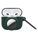 2 in 1 충격 방지 전체 커버 실리콘 보호 케이스 AirPods 3 / AirTag 2세대 / AirTag 1세대용, AirPods 3 / AirTag용