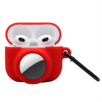 2 in 1 충격 방지 전체 커버 실리콘 보호 케이스 AirPods 3 / AirTag 2세대 / AirTag 1세대용, AirPods 3 / AirTag용