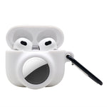 2 in 1 충격 방지 전체 커버 실리콘 보호 케이스 AirPods 3 / AirTag 2세대 / AirTag 1세대용, AirPods 3 / AirTag용