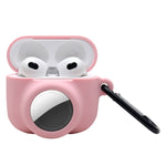 2 in 1 충격 방지 전체 커버 실리콘 보호 케이스 AirPods 3 / AirTag 2세대 / AirTag 1세대용, AirPods 3 / AirTag용