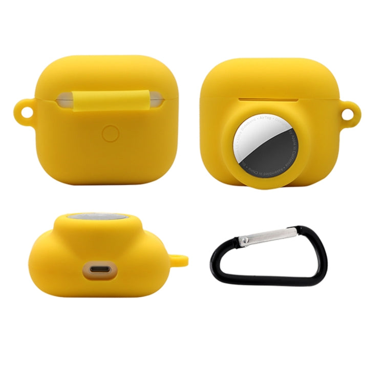 2 in 1 충격 방지 전체 커버 실리콘 보호 케이스 AirPods 3 / AirTag 2세대 / AirTag 1세대용, AirPods 3 / AirTag용