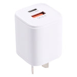 20WACB 20W QC3.0 + PD 고속 충전기, AU 플러그, EU 플러그, US 플러그