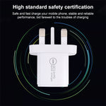 20WACB 20W QC3.0 + PD 고속 충전기, AU 플러그, EU 플러그, US 플러그