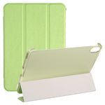 Silk Texture Three-fold Horizontal Flip Leather Tablet Case with Holder, For iPad mini 2024 / mini 6