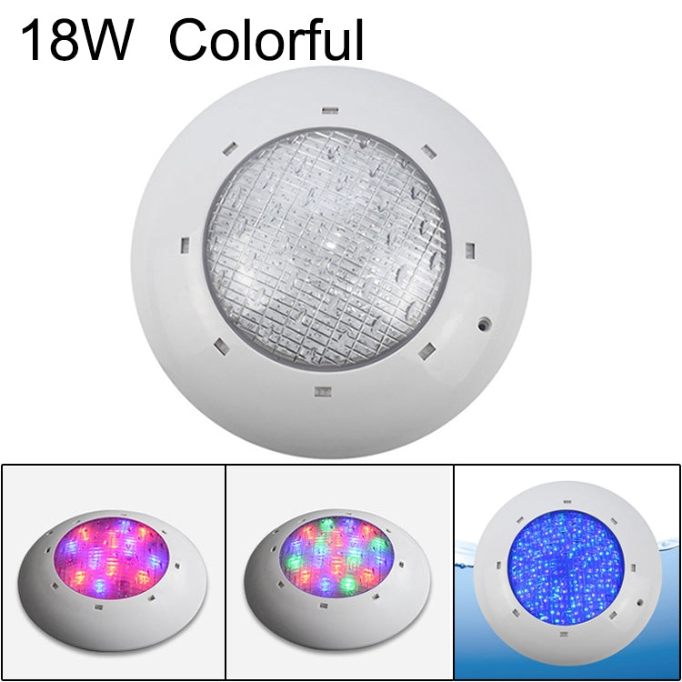 ABS 플라스틱 수영장 벽 램프 수중 조명, 6W, 9W, 12W, 18W, 24W, 12x3W, 18x3W