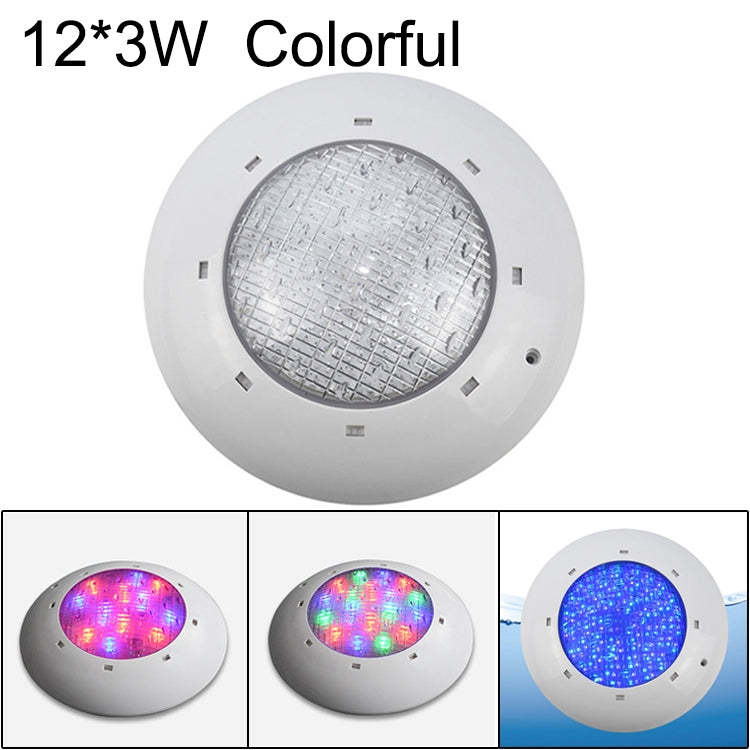 ABS 플라스틱 수영장 벽 램프 수중 조명, 6W, 9W, 12W, 18W, 24W, 12x3W, 18x3W