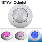 ABS 플라스틱 수영장 벽 램프 수중 조명, 6W, 9W, 12W, 18W, 24W, 12x3W, 18x3W
