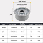 조경 링 LED 알루미늄 합금 수중 분수 조명, 6W, 9W, 12W, 18W, 24W