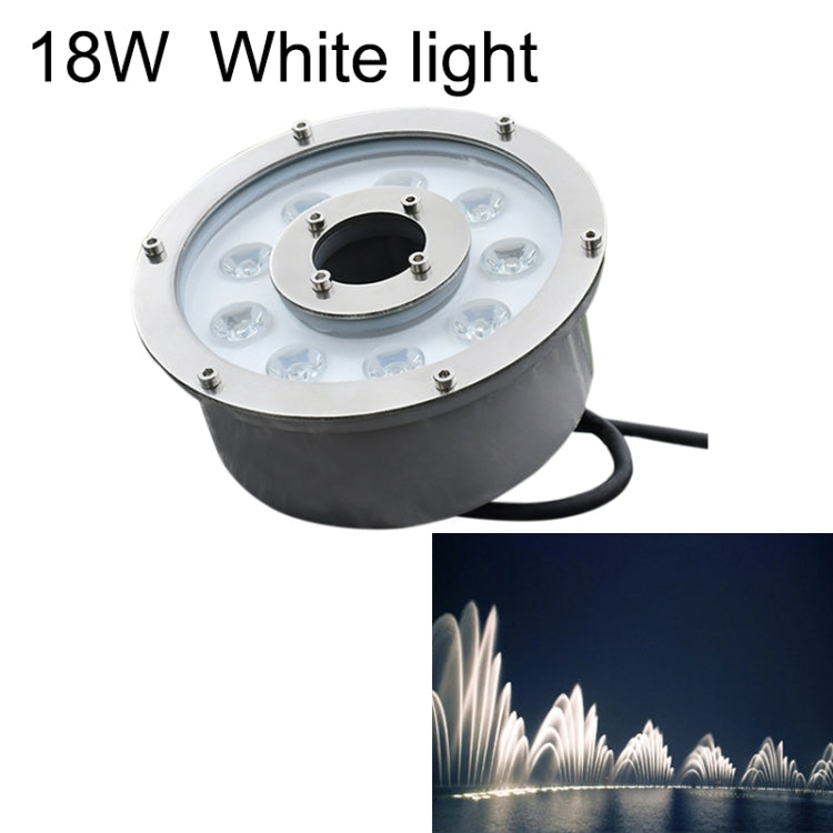 조경 링 LED 알루미늄 합금 수중 분수 조명, 6W, 9W, 12W, 18W, 24W