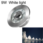 조경 링 LED 스테인리스 스틸 수중 분수 조명, 6W, 9W, 12W, 18W, 24W
