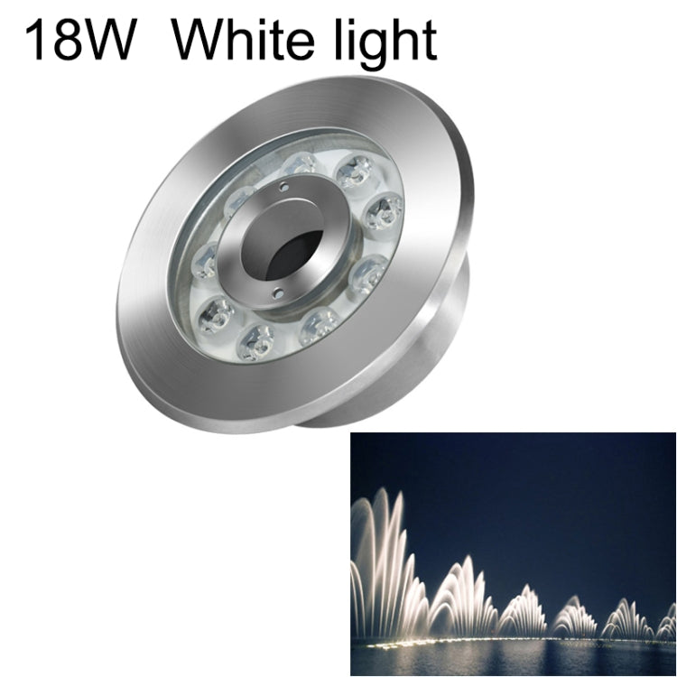 조경 링 LED 스테인리스 스틸 수중 분수 조명, 6W, 9W, 12W, 18W, 24W
