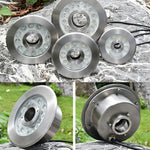 조경 컬러풀 색상 변환 링 LED 스테인리스 스틸 수중 분수 조명, 9W, 12W, 24W