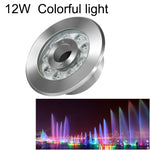 조경 컬러풀 색상 변환 링 LED 스테인리스 스틸 수중 분수 조명, 9W, 12W, 24W