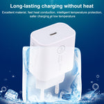 SDC-20W PD USB-C / Type-C Travel Charger + 1m 20W USB-C / Type-C to 8 Pin Data Cable Set,, EU Plug, US Plug