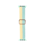 조절 가능한 줄무늬 나일론 직조 시계줄, 애플 워치 시리즈 7 41mm / 6&SE&5&4 40mm / 3&2&1 38mm용, 7 45mm / 6&SE&5&4 44mm / 3&2&1 42mm용