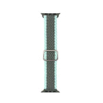 조절 가능한 줄무늬 나일론 직조 시계줄, 애플 워치 시리즈 7 41mm / 6&SE&5&4 40mm / 3&2&1 38mm용, 7 45mm / 6&SE&5&4 44mm / 3&2&1 42mm용