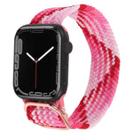 Nylon Braid Strap Watchband For Apple Watch Series, 7 45mm / 6&SE&5&4 44mm / 3&2&1 42mm