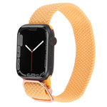 Nylon Braid Strap Watchband For Apple Watch Series, 7 45mm / 6&SE&5&4 44mm / 3&2&1 42mm