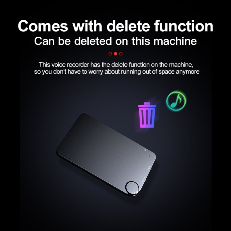 K2 휴대용 초슬림 카드 음성 녹음기, 4GB, 8GB, 16GB, 32GB