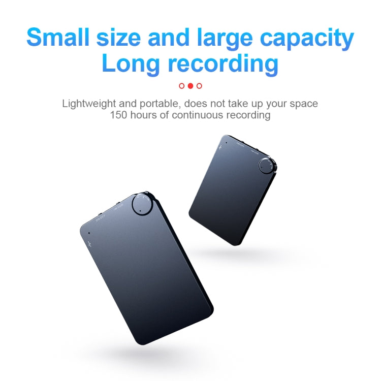 K2 휴대용 초슬림 카드 음성 녹음기, 4GB, 8GB, 16GB, 32GB