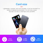 K2 휴대용 초슬림 카드 음성 녹음기, 4GB, 8GB, 16GB, 32GB
