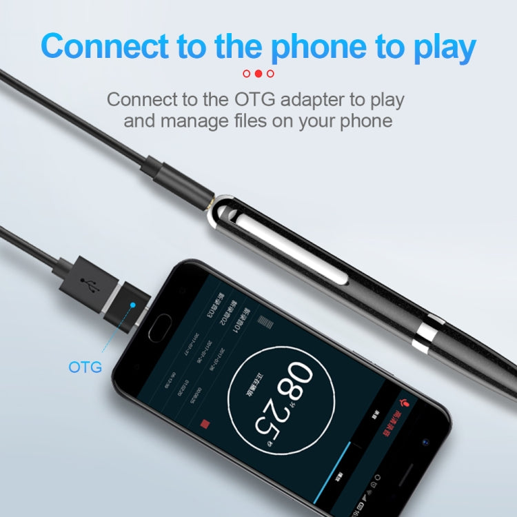 Q96 지능형 HD 디지털 노이즈 감소 녹음 펜, 4GB, 8GB, 16GB, 32GB, 64GB