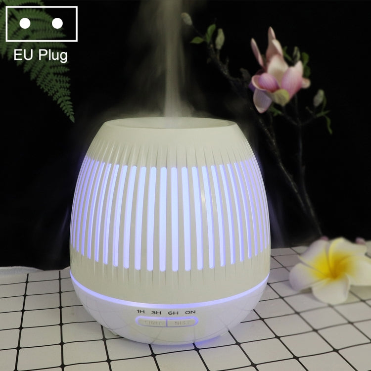 400ml 홀로우 아웃 LED 가습기 나무 결 공기 청정기 아로마테라피 기계 다채로운 LED 조명 포함, EU 플러그, UK 플러그, US 플러그