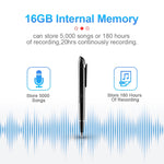 Q9 AI 지능형 고화질 노이즈 감소 회의 녹음 펜 음성 제어 녹음기, 4GB, 8GB, 16GB, 32GB